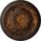 Ekena Millwork Damon Ceiling Medallion (Fits Canopies up to 3 3/8"), Hand-Painted Rust, 20"OD x 1 1/2"P CM20DARUS - alternate 1